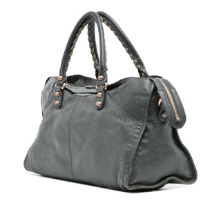Balenciaga Lambskin Motocross Giant 12 Part Time Satchel