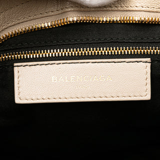 Balenciaga Motocross Classic Metallic Edge City Satchel