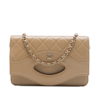 Chanel Quilted Shiny Lambskin 31 Wallet on Chain