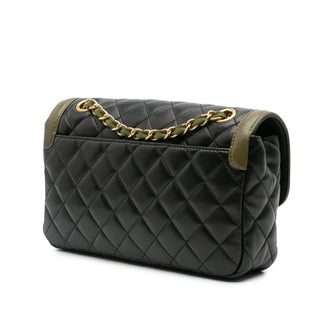 Chanel Small Quilted Lambskin Two-Tone Day Flap