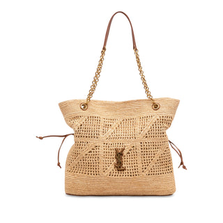 Saint Laurent Raffia Jamie Shopping Tote