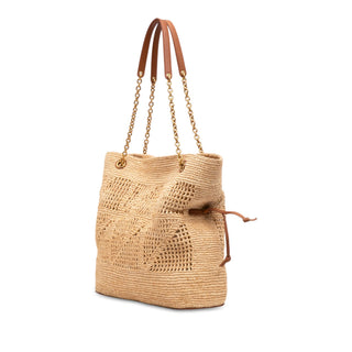 Saint Laurent Raffia Jamie Shopping Tote
