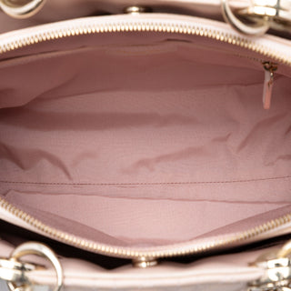Dior Medium Lambskin Cannage Soft Zipped Lady Dior Shopping Tote