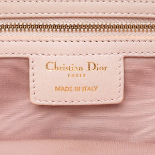 Dior Medium Lambskin Cannage Soft Zipped Lady Dior Shopping Tote