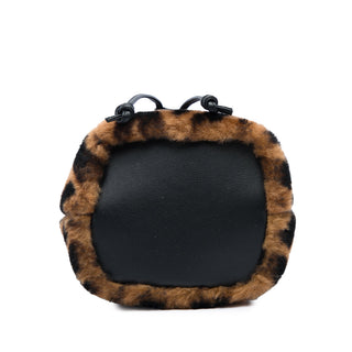 Fendi Mini Zucca Shearling Mon Tresor Bucket Bag