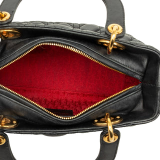 Dior Medium Lambskin Cannage Lady Dior