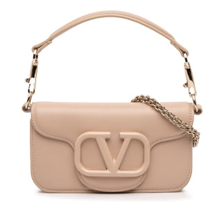 Valentino Small Calfskin VLogo Loco Satchel