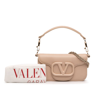 Valentino Small Calfskin VLogo Loco Satchel