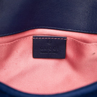 Gucci Small GG Marmont Matelasse Velvet Shoulder Bag