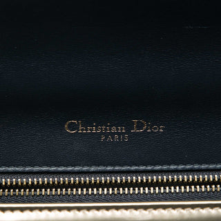 Dior Small Metallic Patent Microcannage Diorama Flap