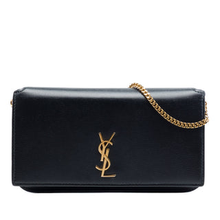 Saint Laurent Smooth Calfskin Monogram Cassandre Phone Holder