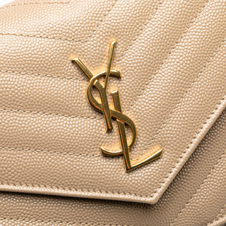 Ysl Grain De Poudre Cassandre Envelope Chain Wallet