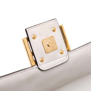 Fendi Zucca Embossed Leather Baguette Satchel