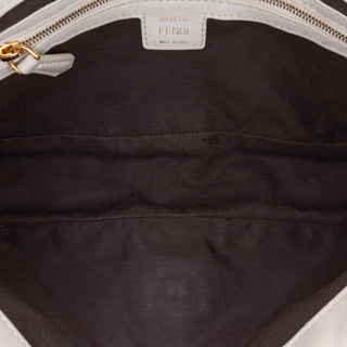 Fendi Zucca Embossed Leather Baguette Satchel