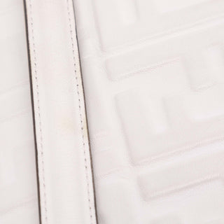 Fendi Zucca Embossed Leather Baguette Satchel