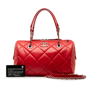 Chanel Small Aged Calfskin Express Bowling Satchel