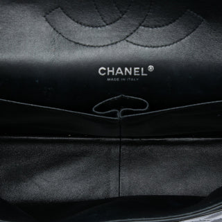 Chanel Jumbo Classic Striated Patent Double Flap