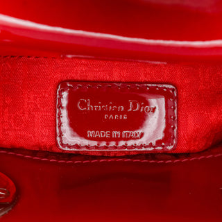 Dior Lady Mini Patent Cannage