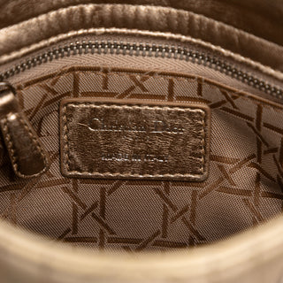 Dior lady Mini Metallic Lambskin Cannage