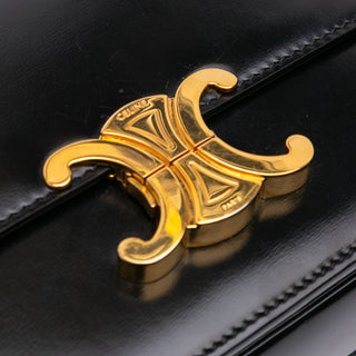Celine Teen Shiny Calfskin Triomphe Crossbody