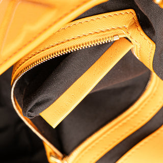 Fendi Zucca Embossed Leather Baguette Satchel