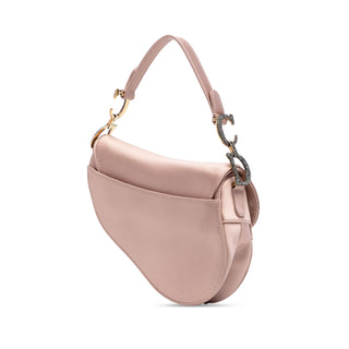 Dior Mini Satin Crystal Embellished Saddle Bag