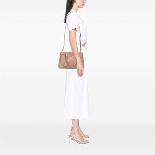 Prada Medium Saffiano Lux Galleria Double Zip Satchel