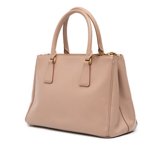 Prada Medium Saffiano Lux Galleria Double Zip Satchel