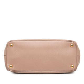 Prada Medium Saffiano Lux Galleria Double Zip Satchel