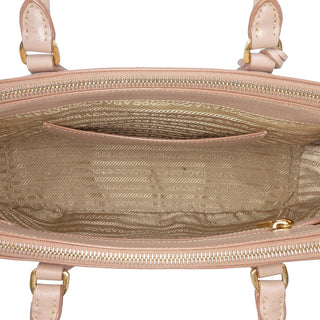 Prada Medium Saffiano Lux Galleria Double Zip Satchel