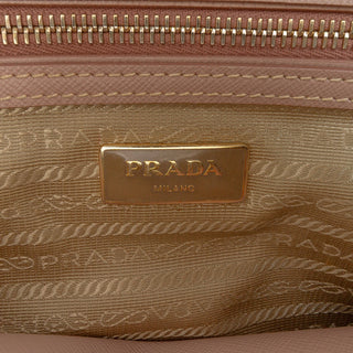 Prada Medium Saffiano Lux Galleria Double Zip Satchel