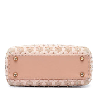 Dior Mini Suede Beaded Ribbon Lady Dior