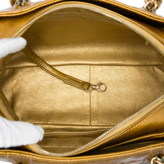 Chanel Medium Crinkled Patent Luxe Ligne Tote