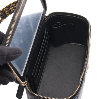Chanel Small Lambskin Top Handle Vanity Case with Chain