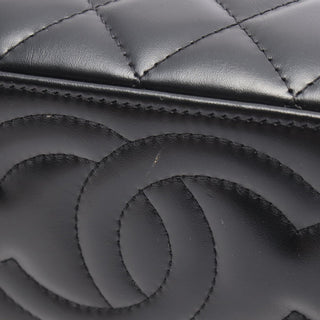 Chanel Small Lambskin Top Handle Vanity Case with Chain