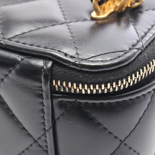 Chanel Small Lambskin Top Handle Vanity Case with Chain