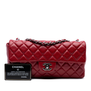 Chanel Classic Caviar East West Single Flap