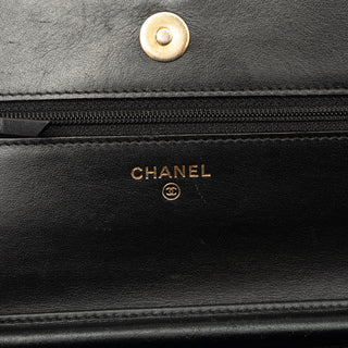 Chanel Caviar CC Filigree Wallet On Chain