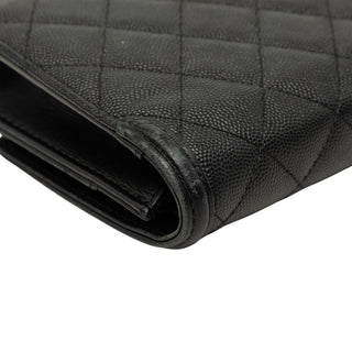 Chanel Caviar CC Filigree Wallet On Chain