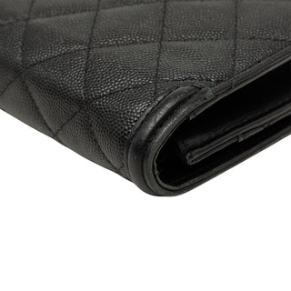 Chanel Caviar CC Filigree Wallet On Chain