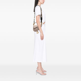 Dior Mini Grained Calfskin Saddle Bag