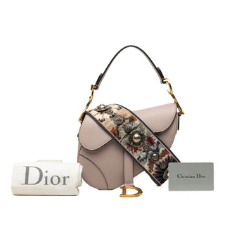 Dior Mini Grained Calfskin Saddle Bag