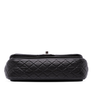Chanel Medium Quilted Patent and Lambskin Classic Twist Flap