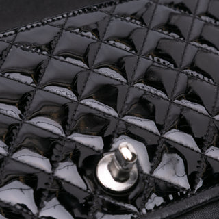 Chanel Medium Quilted Patent and Lambskin Classic Twist Flap