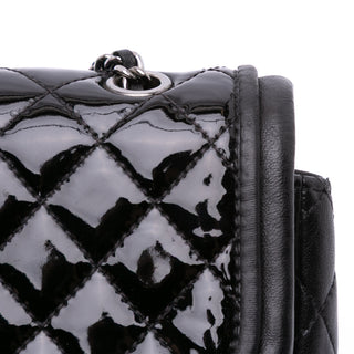 Chanel Medium Quilted Patent and Lambskin Classic Twist Flap