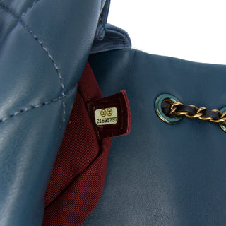Chanel CC Tricolor Quilted Lambskin Double Flap