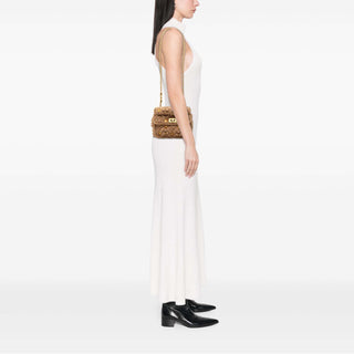 Valentino Medium Knit Roman Stud Satchel