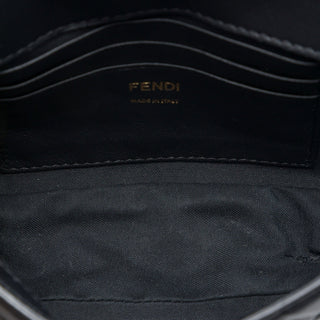 Fendi Mini Zucca Embossed Leather Baguette Satchel