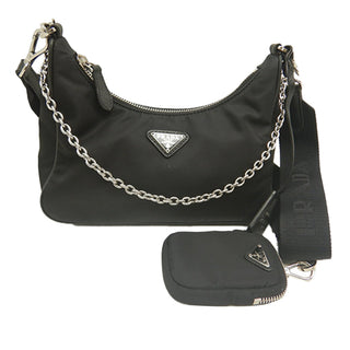 Prada Saffiano Trimmed Re Nylon Re Edition 2005 Satchel