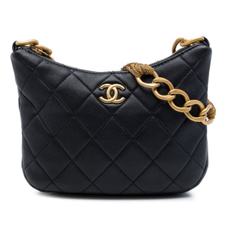 Chanel Paris Dakar Quilted Lambskin Mixed Chain Hobo